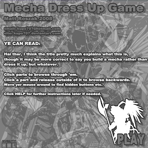 Mecha Dress up Game