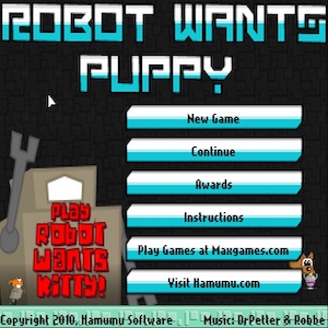 Robot wants puppy